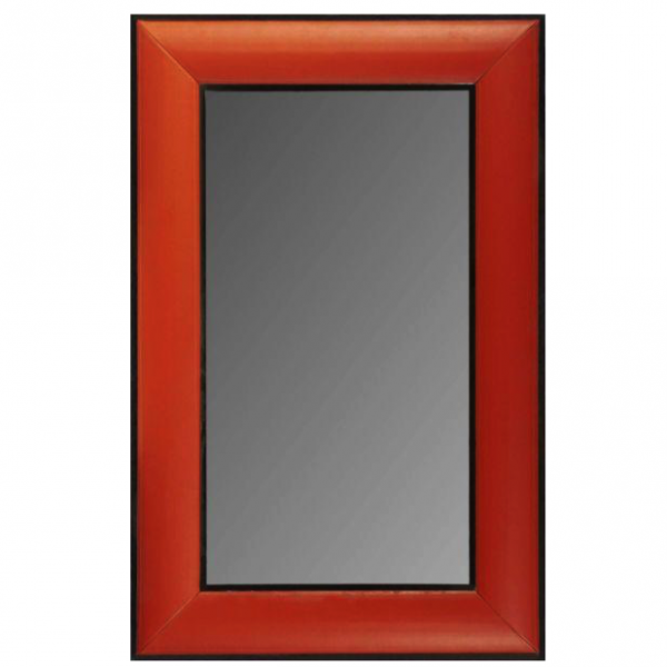   Leather Lux Mirror Square Red    | Loft Concept 