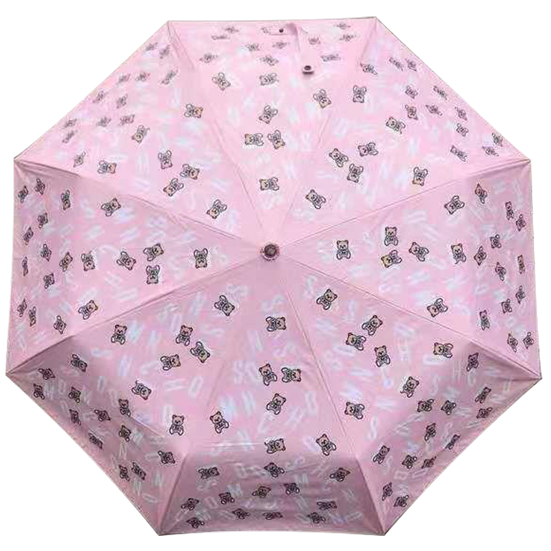 Зонт раскладной MOSCHINO дизайн 001 Розовый цвет