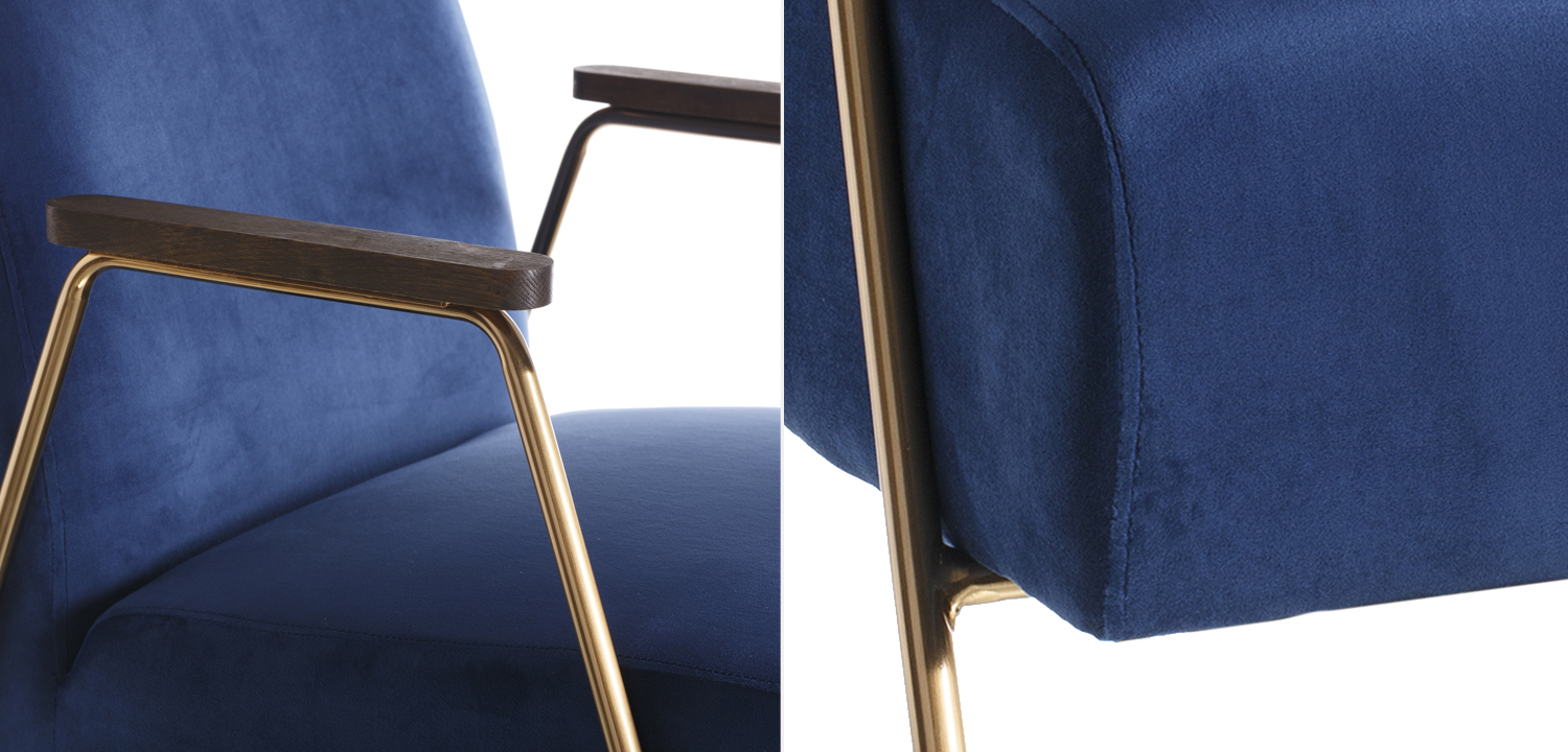 Кресло Domitila Armchair blue - фото