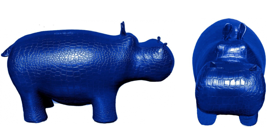 Пуф Бегемот Poof Hippo blue - Loft-Concept в Москве