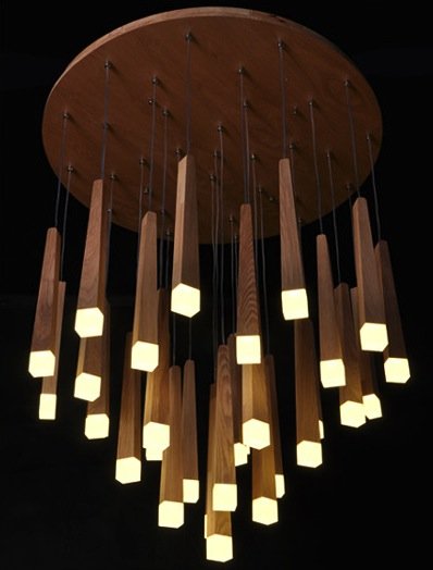 Wooden Glowworm Round    | Loft Concept 