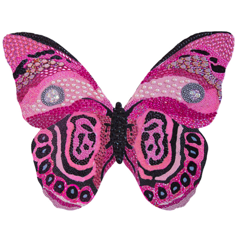  Pink and Black Bedazzled Butterfly Cut Out    | Loft Concept 