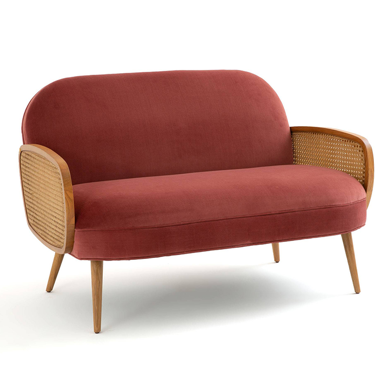  Morten Wicker Crimson Sofa   (Crimson)   | Loft Concept 