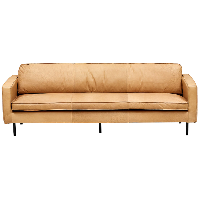 Диван кожаный Adrian Beige Leather Sofa
