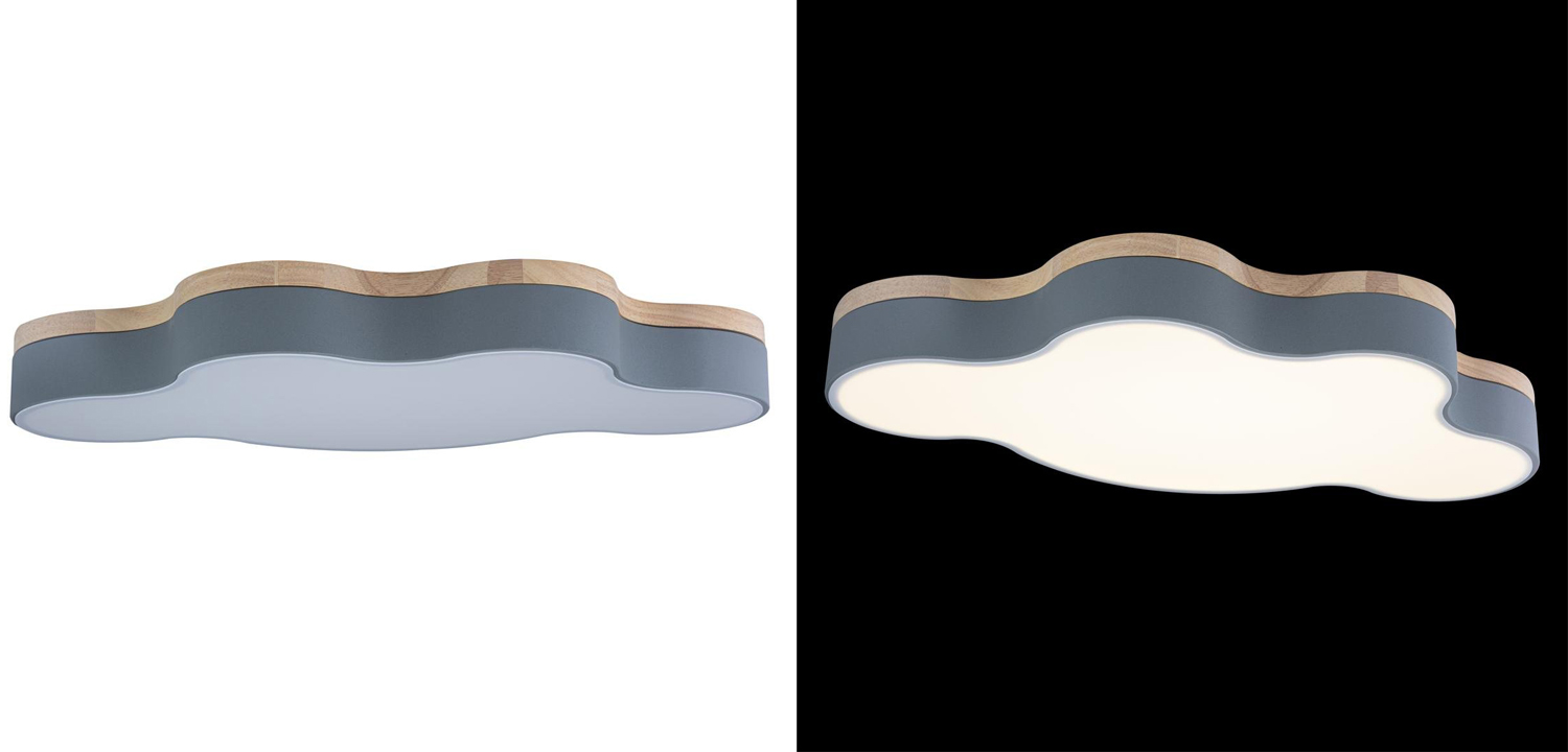 Потолочный светильник Серое Облако - фото