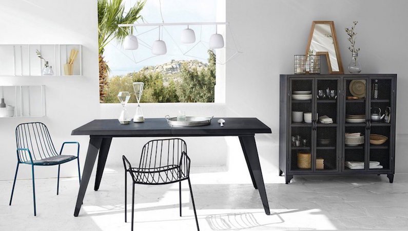 Буфет в стиле Лофт металлический Industrial Grid Buffet Черный по цене ...