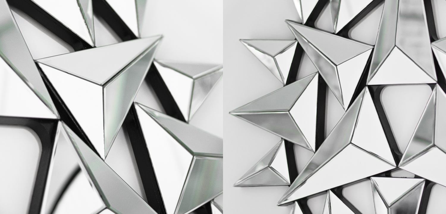 Арт-объект на стену Mirror Spikes - фото