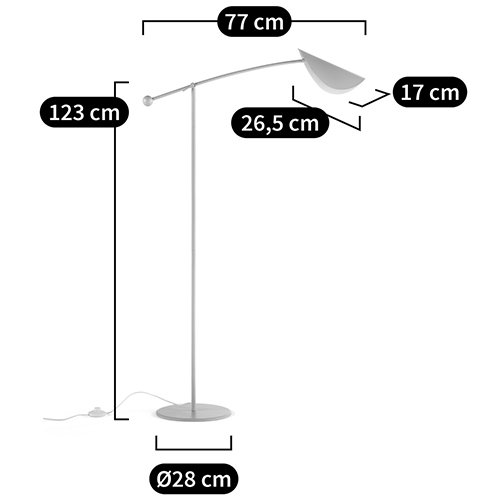     Aracea Beige Floor Lamp  