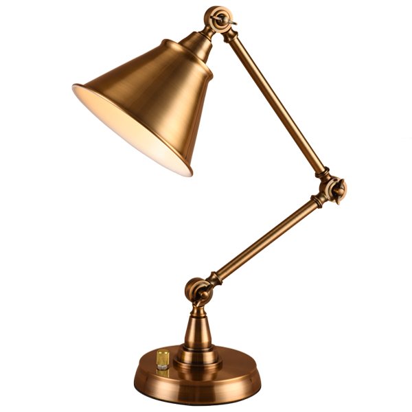   20TH C.Factory FilamentI Table Lamp antique brass     | Loft Concept 
