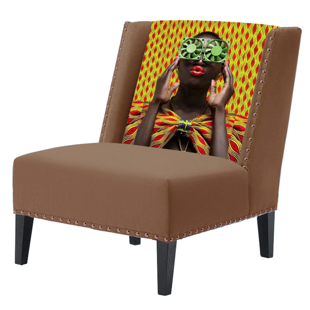 

FUN Armchair Disco Beige Дизайнерское кресло с цветным принтом