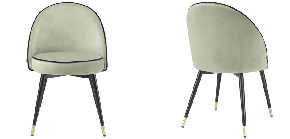 Комплект из двух стульев Eichholtz Dining Chair Cooper set of 2 pistache green - фото