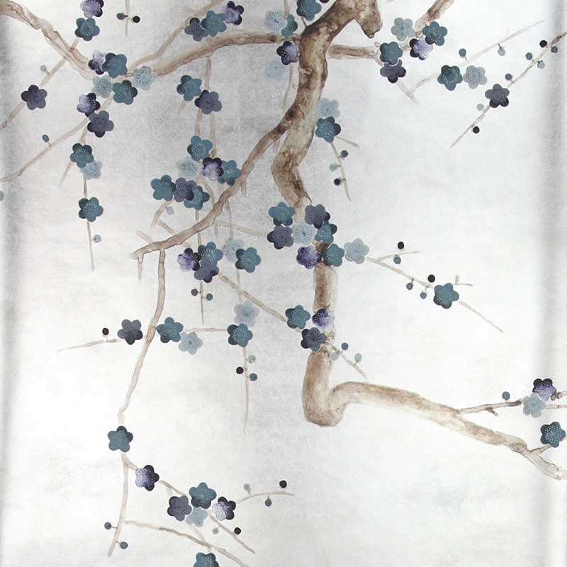    Plum Blossom Colourway SC-81 on Tarnished Silver gilded paper with d?sargenter pearlescent antiquing    | Loft Concept 