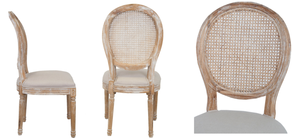Стул French chairs Provence Beige Rattan 2 Chair - фото
