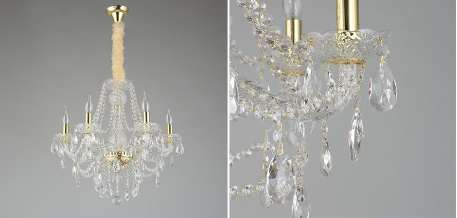 Хрустальная Люстра Tears Золотая  - Loft-Concept в Москве