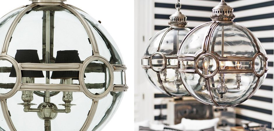 Люстра Lantern Hagerty Antique Silver - Loft-Concept в Москве
