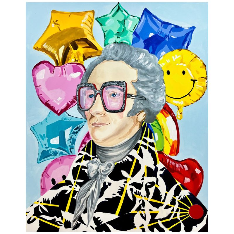  Alexander Hamilton in Matisse Inspired Jacket on Mylar Balloons    | Loft Concept 
