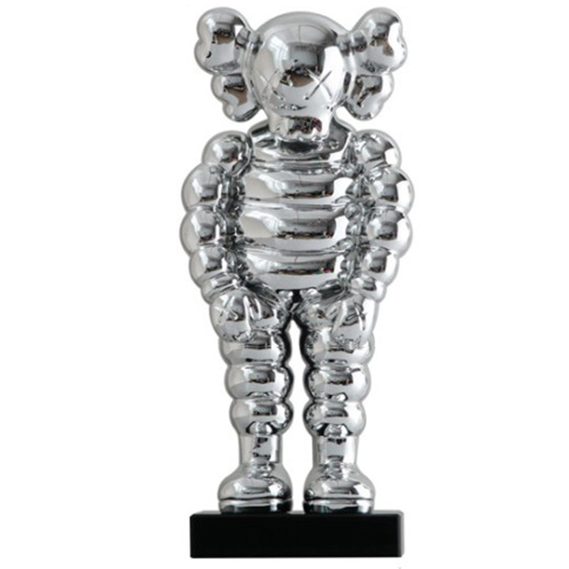  KAWS Bowed Down Silver on stand    | Loft Concept 