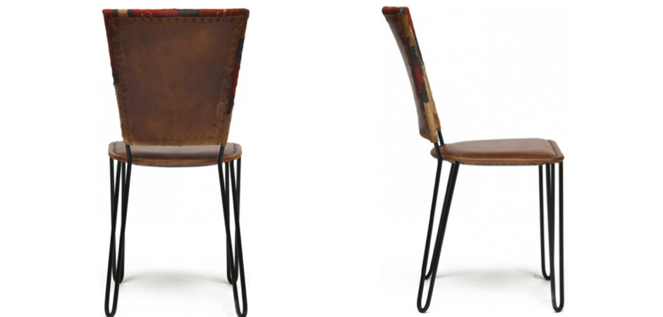 Стул кожаный Kelim Pattern - фото №1