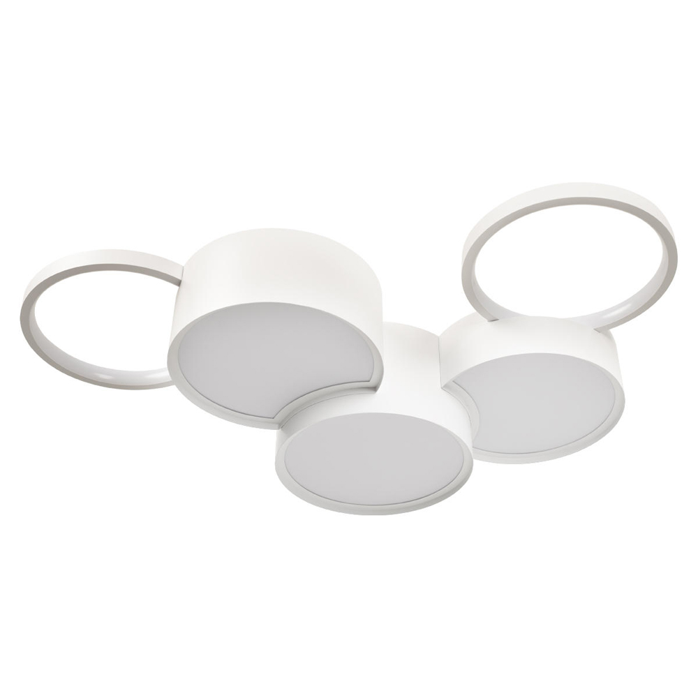 Потолочный светильник светодиодный матовый из 5 плоских и объемных колец Maxine Light 14420₽