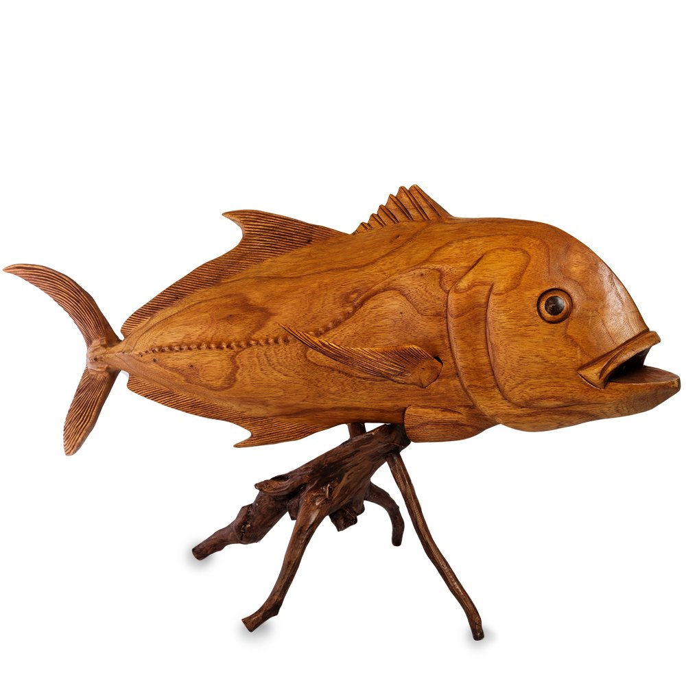 

Статуэтка в виде рыбы деревянная Flight of Pisces