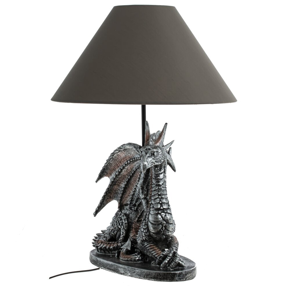 

Настольная лампа с абажуром Дракон Silver Dragon