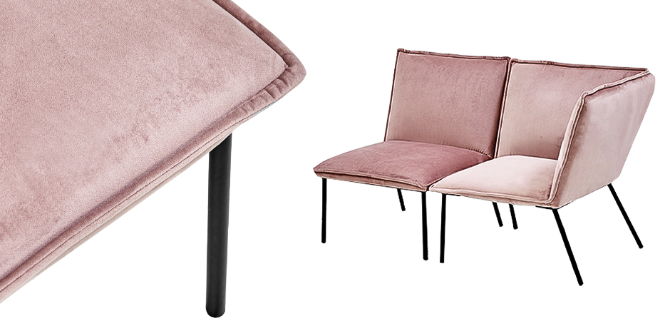 Кресло Corner Armchair Single pink - фото