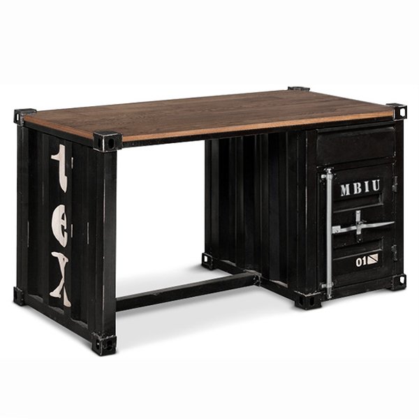   Metal & Oak Sea Container Desk     | Loft Concept 