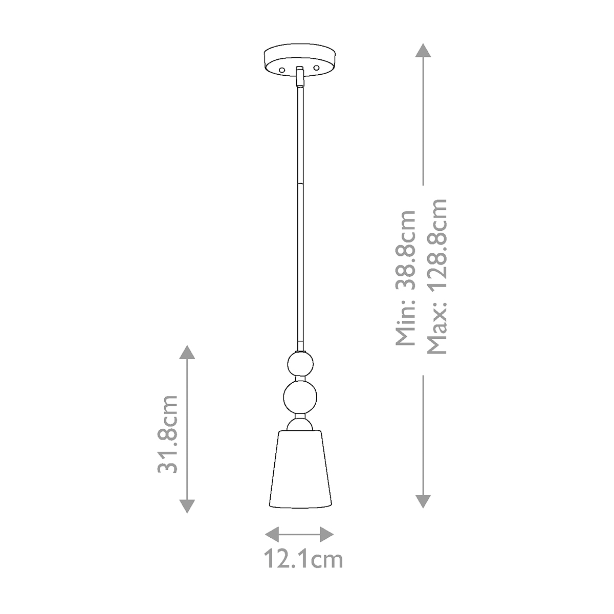 Подвесной светильник с матовым стеклянным коническим плафоном в современном стиле Hinkley в Москве