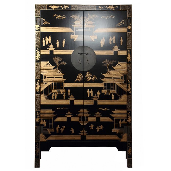   Black Gold Cabinet Low    | Loft Concept 
