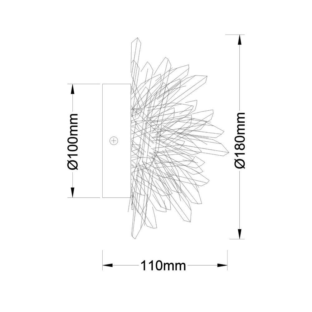 Бра из натурального горного хрусталя Harmonious Crystal Circles в Москве