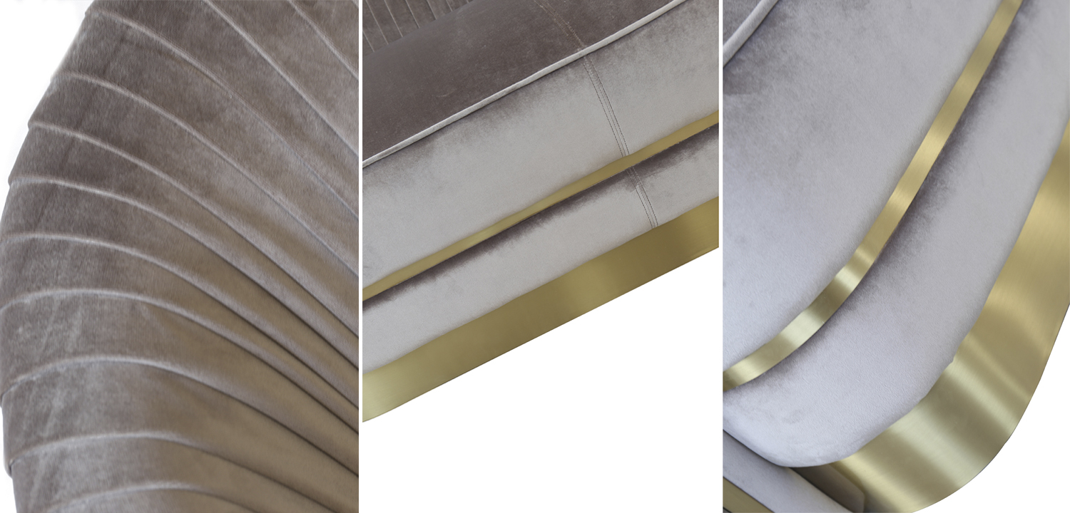 Диван двухместный велюр Bolger sofa - фото №1