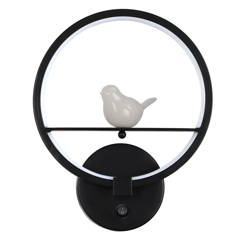  Bird Ring Sconce black    | Loft Concept 