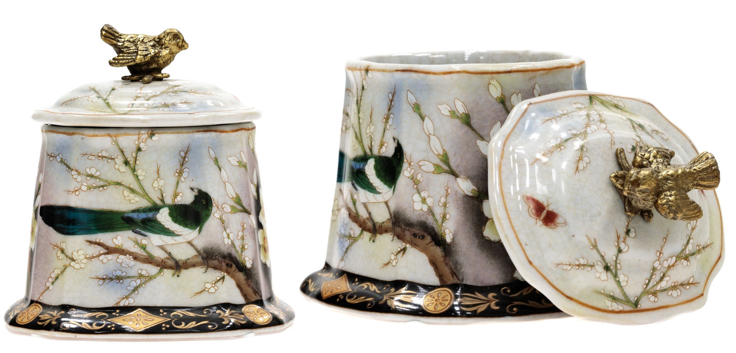 Шкатулка Round Box Colored Bird - фото