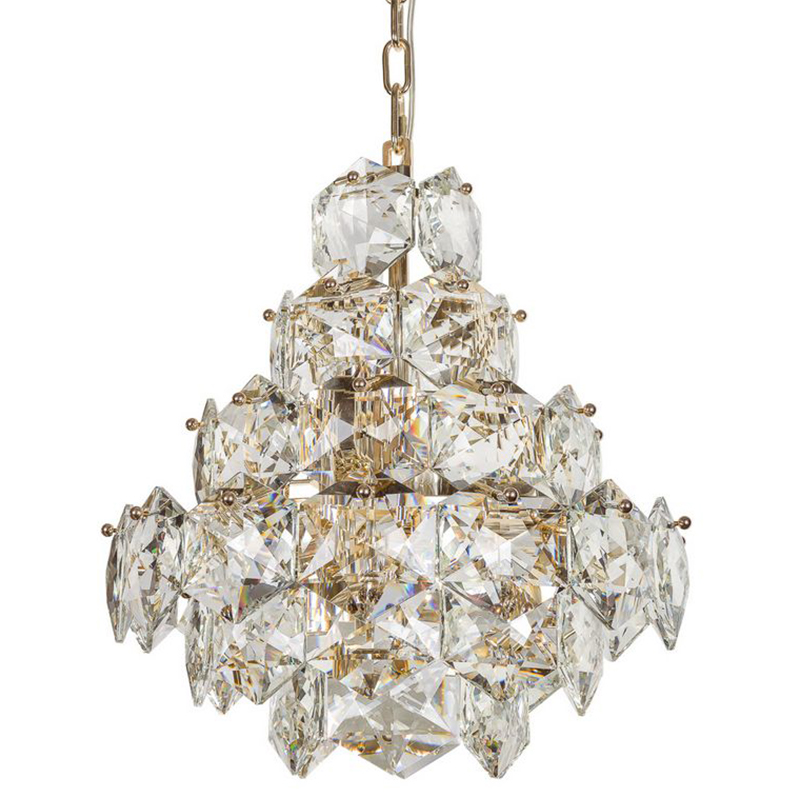  Tiers Crystal Light Chandelier Gold 45      | Loft Concept 