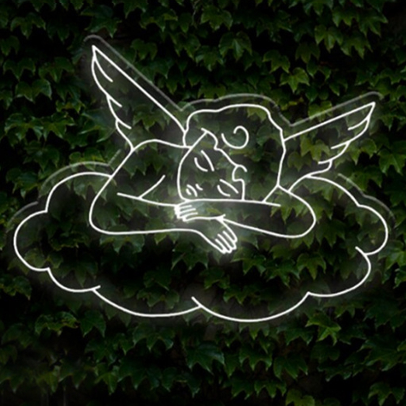    Sleeping Angel Neon Wall Lamp      | Loft Concept 