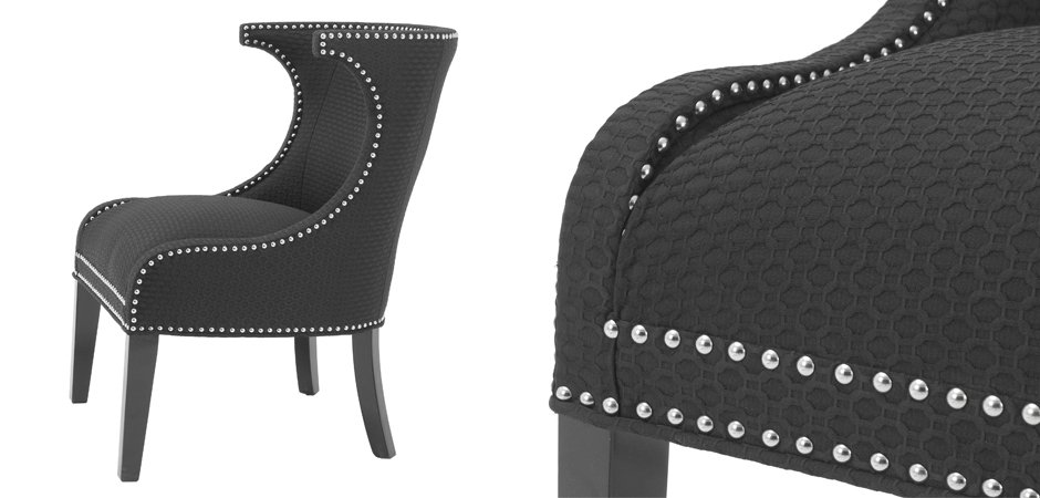 Кресло Eichholtz Chair Elson black - фото