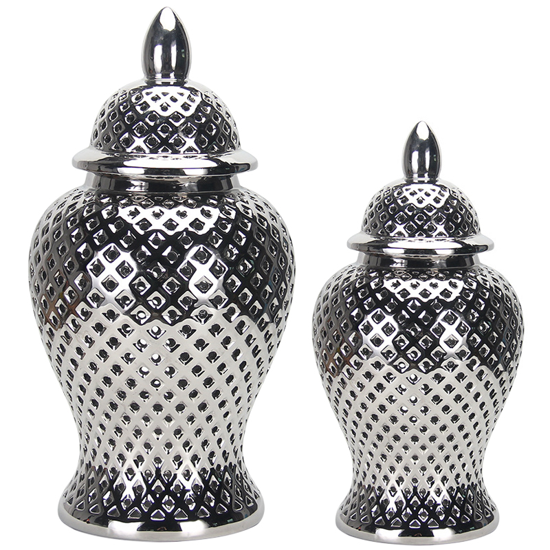    Ceramic Silver Vase    | Loft Concept 