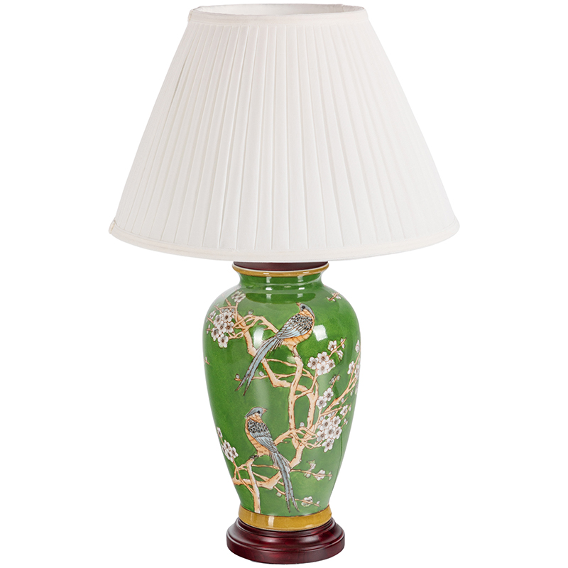     Birds Green Chinoiserie Lampshade      | Loft Concept 