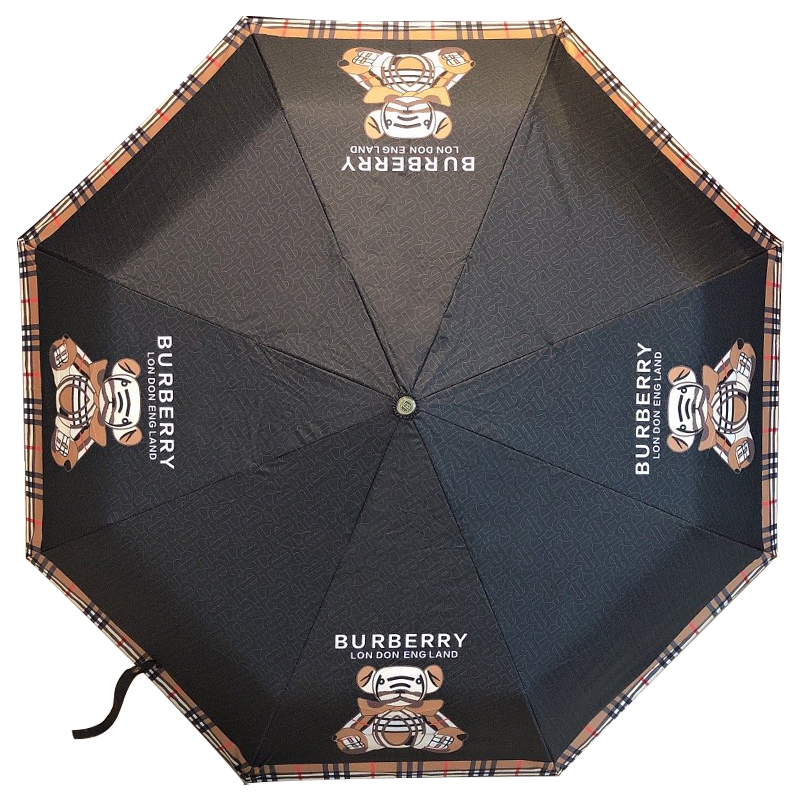 Зонт раскладной BURBERRY дизайн 002 Черный цвет