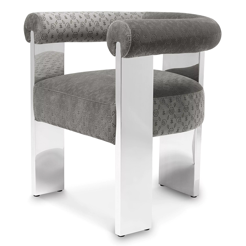  Philipp Plein Dining Chair Icon Grey     | Loft Concept 