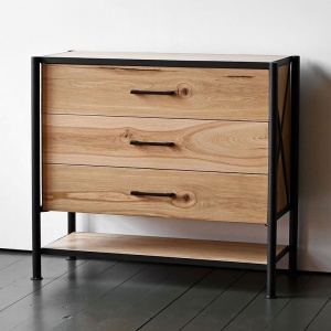 Комод в стиле лофт Terrence Industrial Metal Rust Chest of Drawers