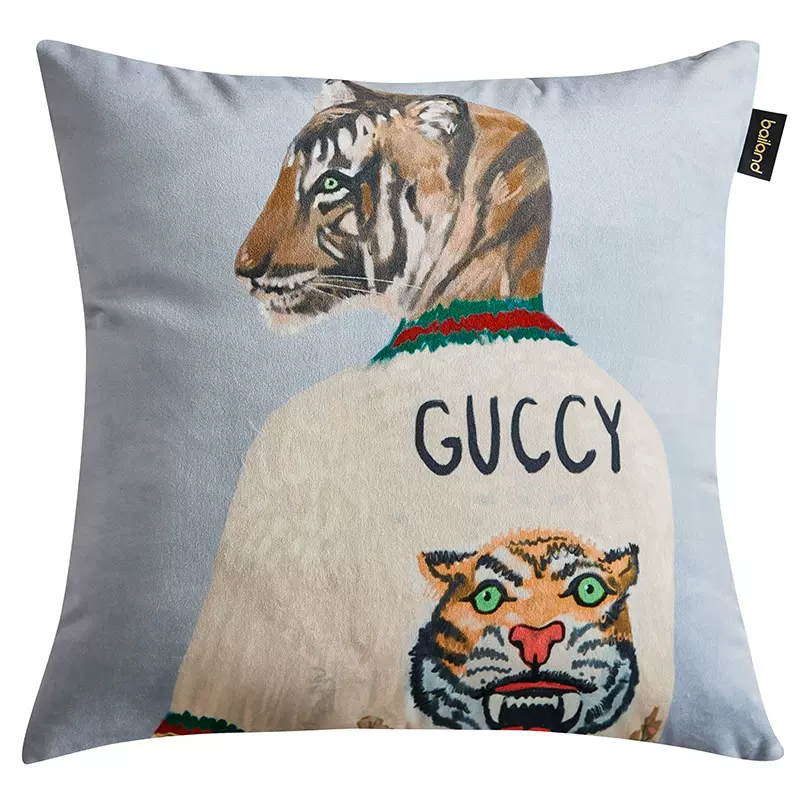    Gucci Tiger Cushion Grey     | Loft Concept 