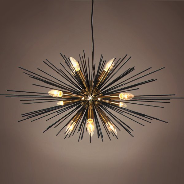  Astra Chandelier Sputnik Gold & Black    | Loft Concept 