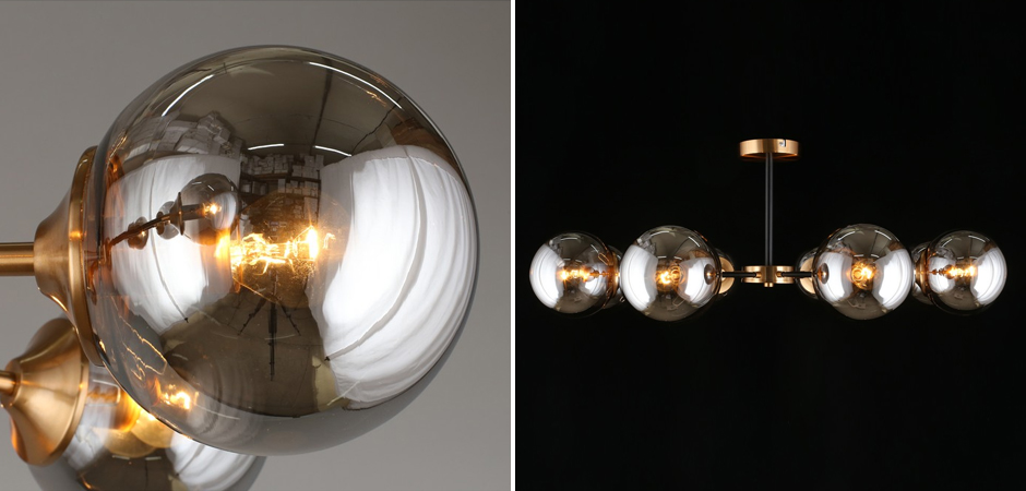 Потолочный светильник Smoky Sphere Black - фото №1