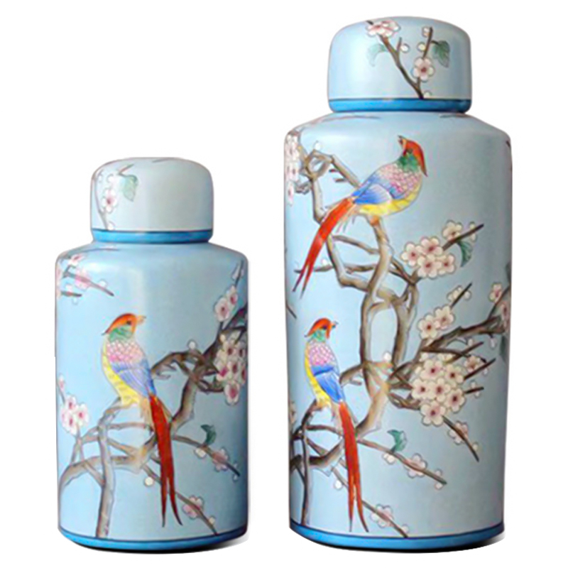  Garden Blue Birds Vase     | Loft Concept 