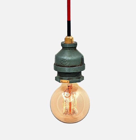   Steampunk Cage Glass Edison Ceiling Lamp 2    | Loft Concept 