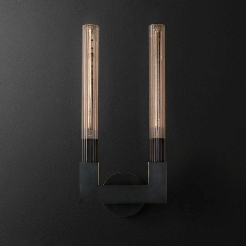 RH CANNELLE wall lamp DOUBLE Sconces Black      | Loft Concept 