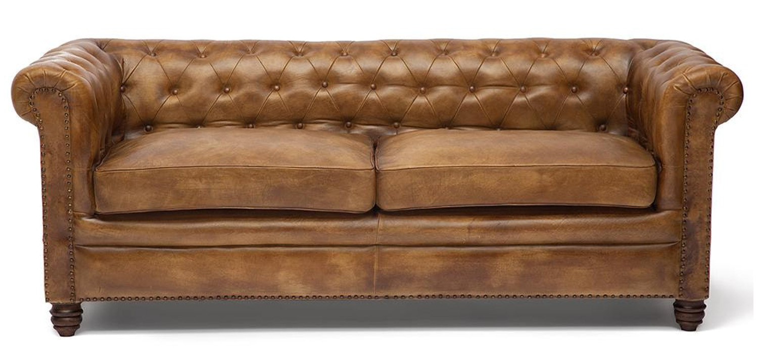 Диван кожаный Buffalo Leather Sofa Triple - фото