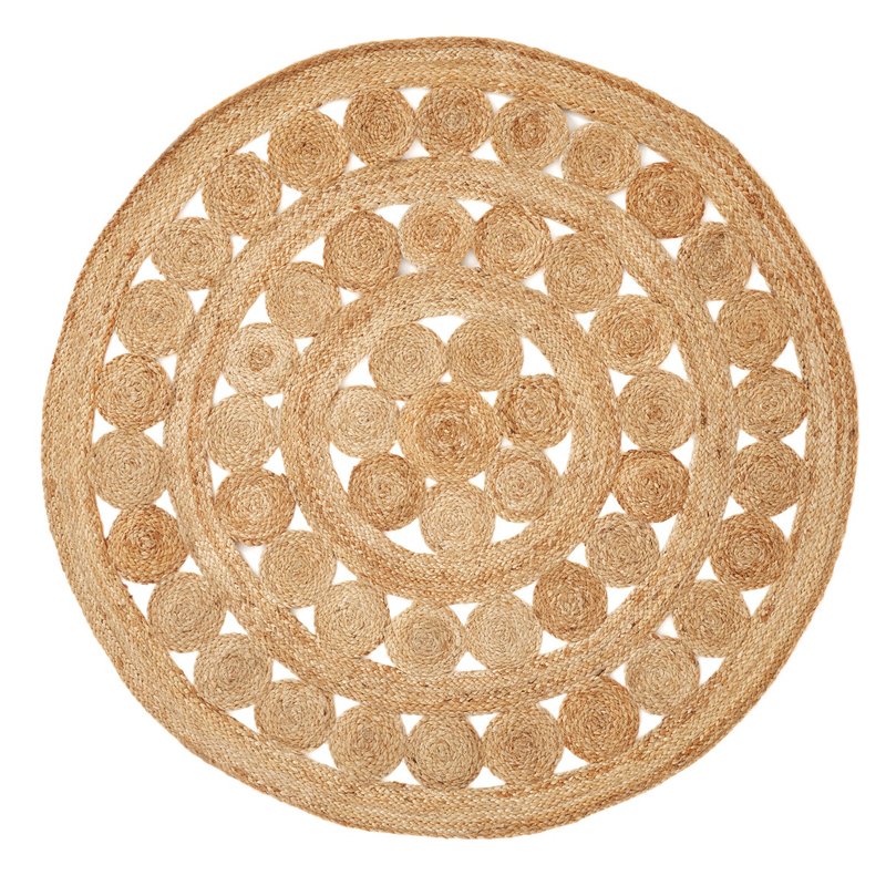  Wicker Circles Carpet 100%     | Loft Concept 