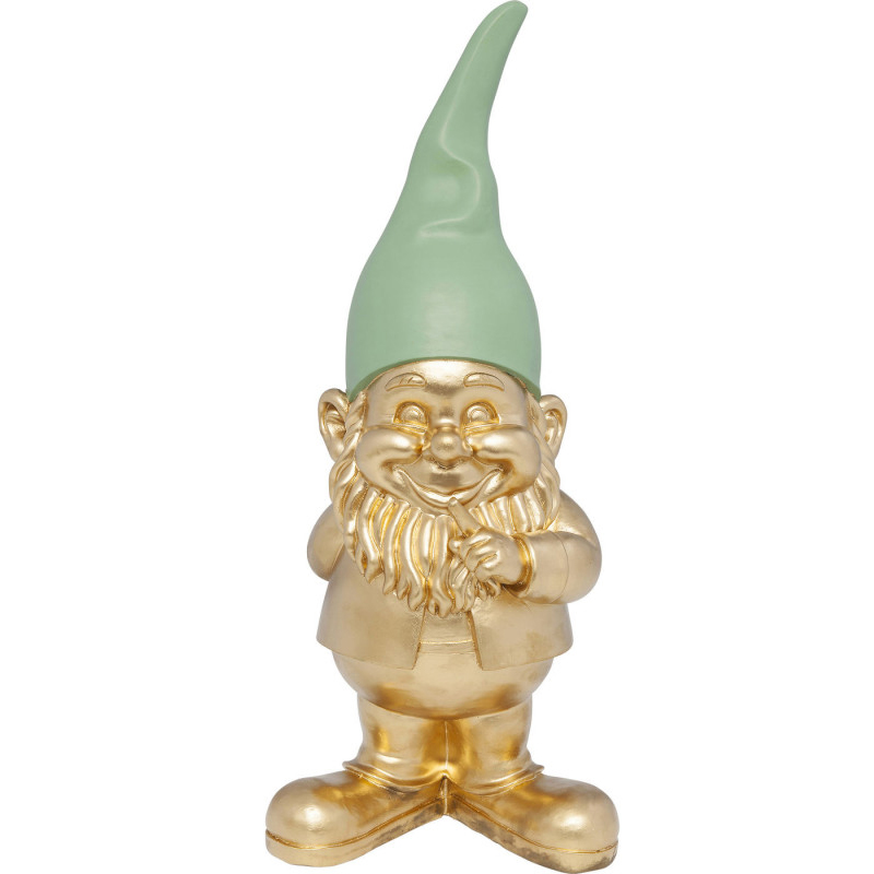 Статуэтка Golden Standing Gnome Золотой в Москве | Loft Concept 